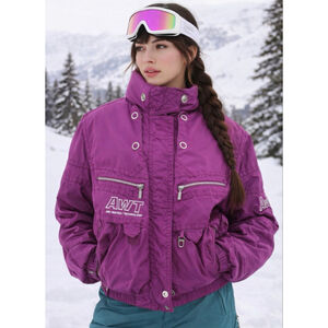 Vintage Women's Killy Purple Ski & Snow Jacket Size 10